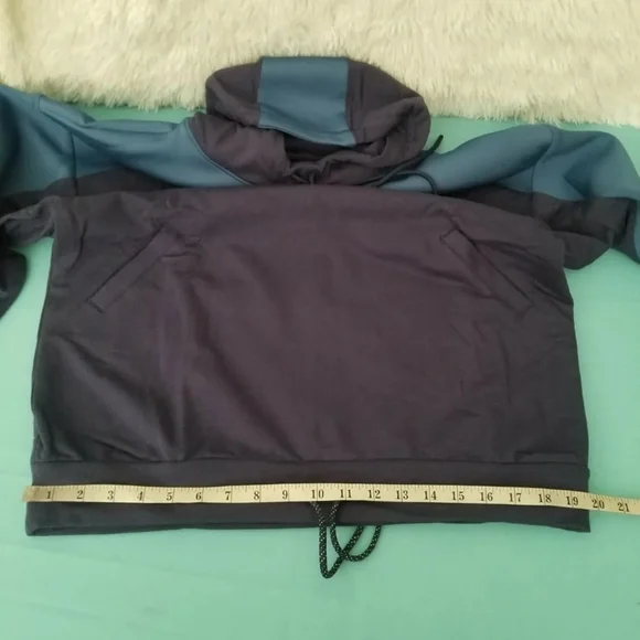 Hoodie gym sweater blue & navy blue pocket pull over various - Picture 8 of 12